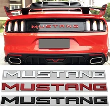 Car Letters Sticker Trunk Emblem for Ford Mustang GT 2015 2014 2005 2006 2007 2008 2009 2019 Auto Logo Decals Badge Accessories