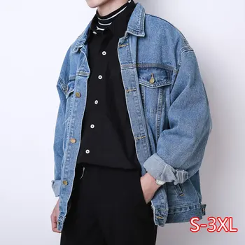 

Denim Jacket Men Loose Oversize 2020 Spring And Autumn New Korean Retro Jacket Denim Jacket Men And Women Fashion
