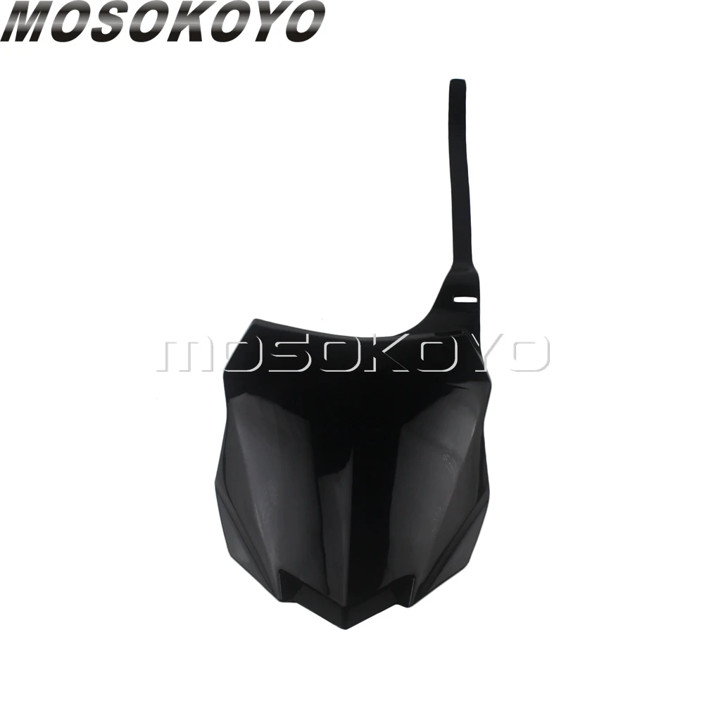 Мотокросс MX Enduro гоночный передний номерной знак для Kawasaki KX250F KX450F KXF 250 450 2013- PP пластиковый номерной знак - Цвет: Black