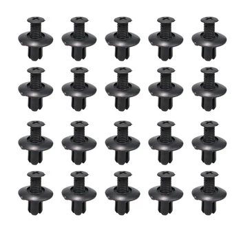 

10/20/50pcs Universal Car Bumper Fender 8mm Hole Plastic Rivets Fasteners Screw Car Fastener Clips for Nissan Toyota Focus Kia