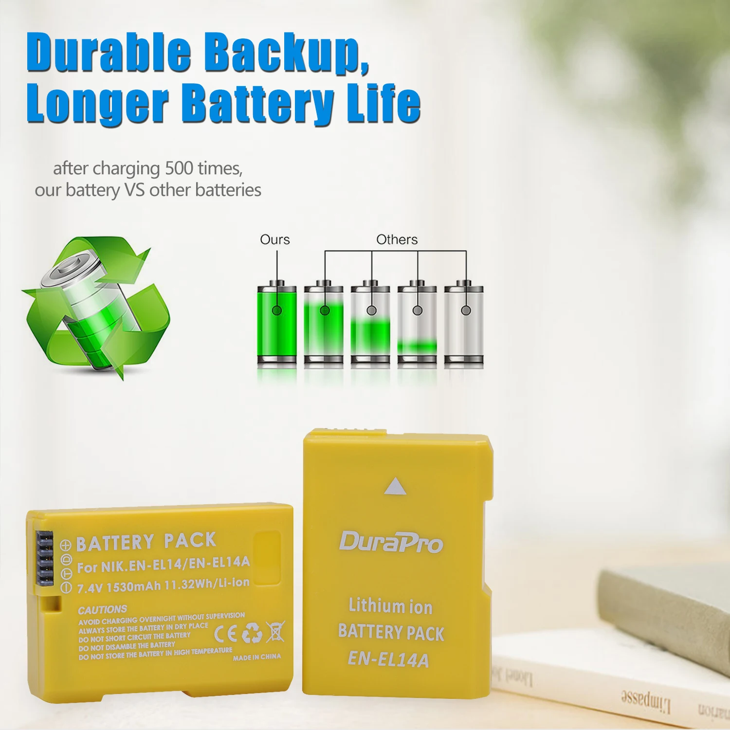 Rechargeable Battery Camera Battery Battery EN-EL14 EN-EL14a For Nikon EN EL14 EL14a DSLR D5300 D5600 D3300 D5200 D3200 D5100 D5500 Coolpix P7000 P7100