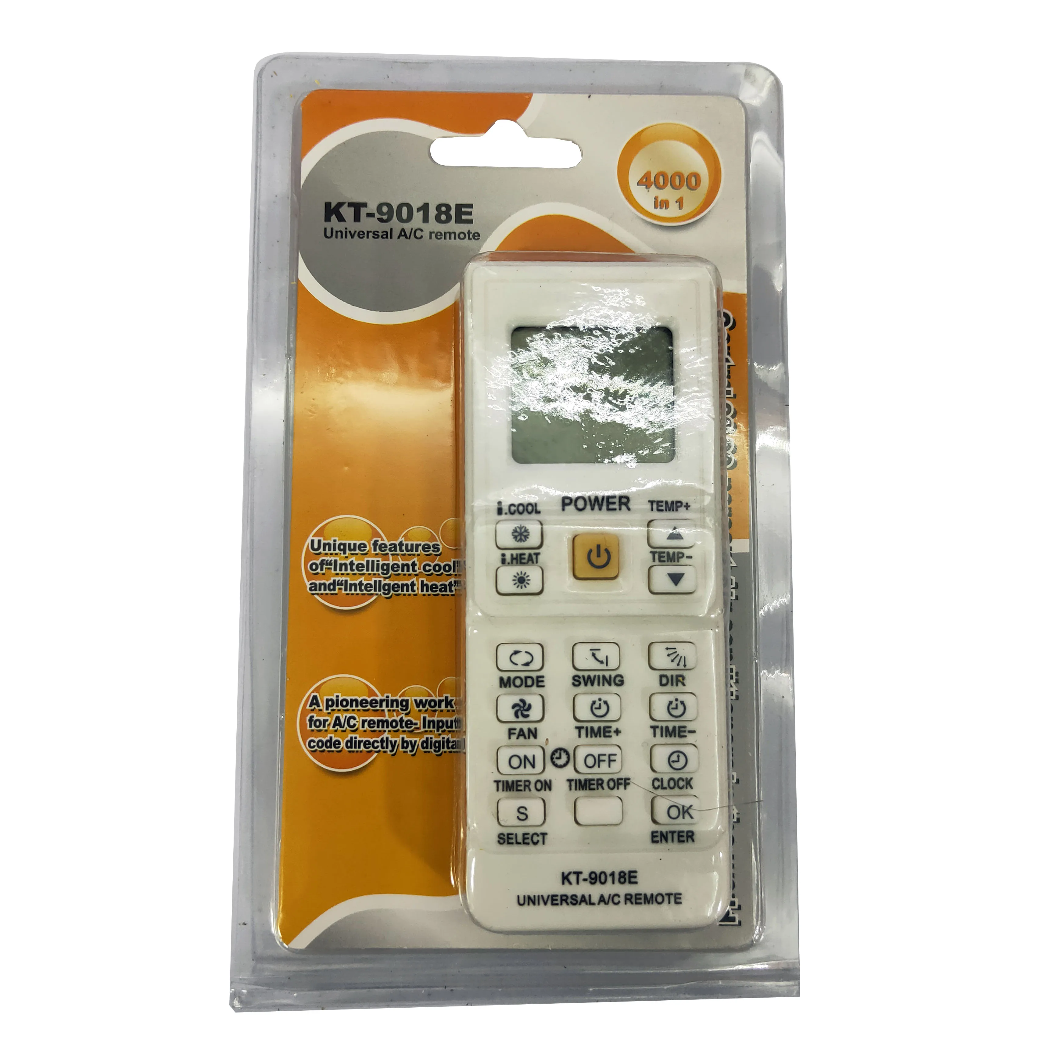 

4000 In 1 Air Conditioner Remote Control KT-9018E LCD AC Fernbedienung