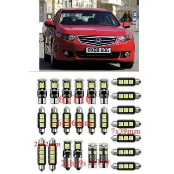 

Car Interior Led Light Kit For honda accord 6 7 8 CIVIC IX CIVIC 6 7 8 JAZZ 2 3 4 pilot error free t10 31mm 36mm 39mm 42mm
