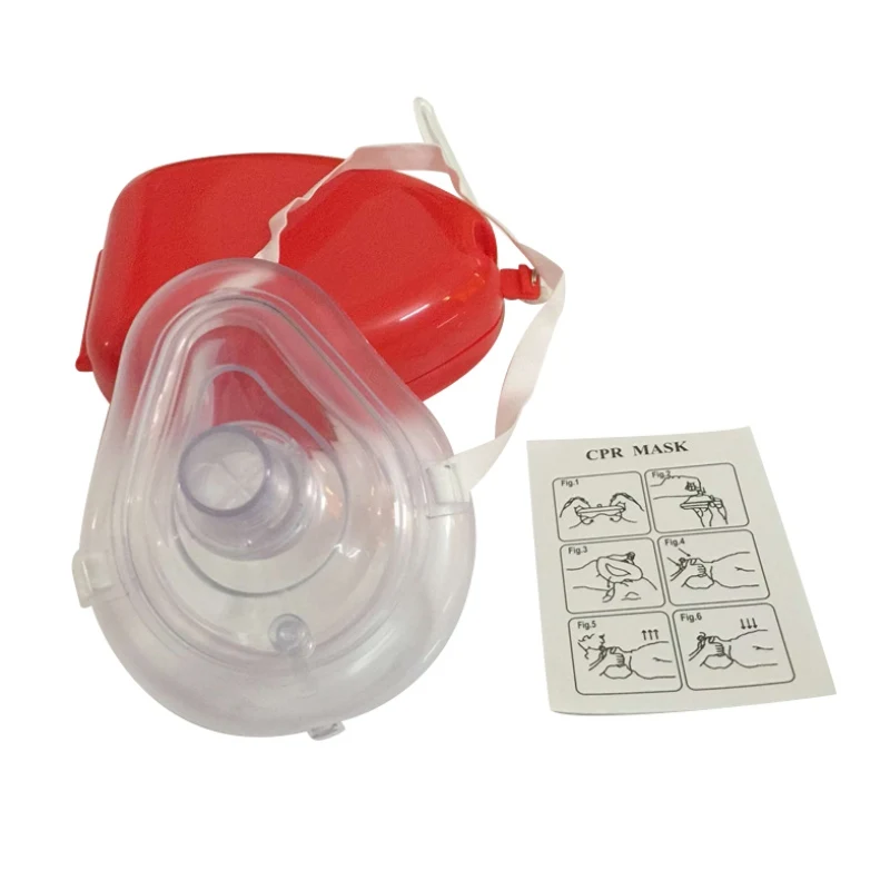 

CPR Professional Rescue Breathing Mask Portable Pocket Resuscitator One Way CPR Face Sheild Emergency First Aid Supplies