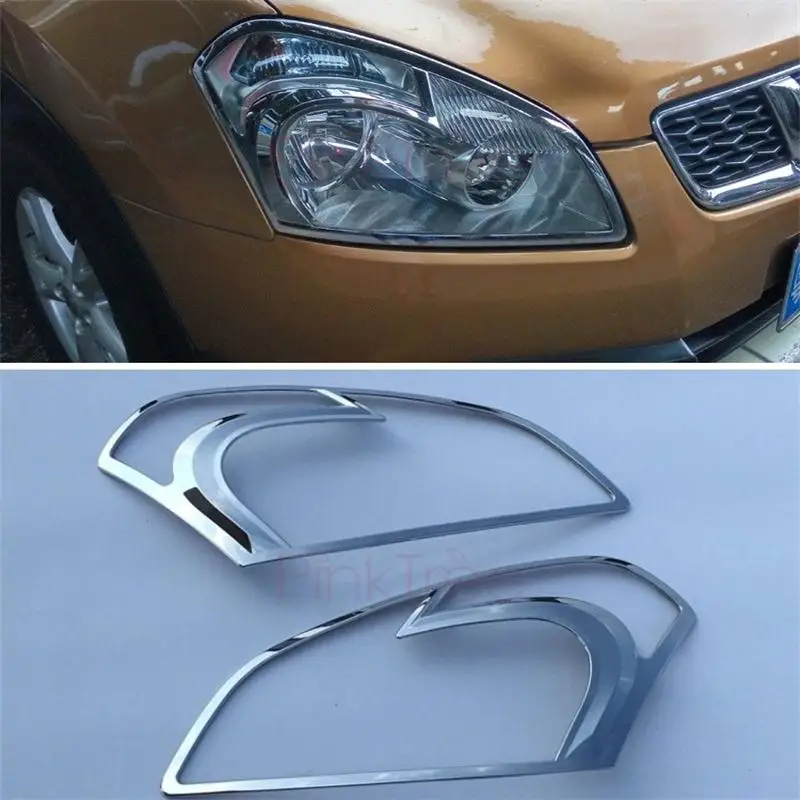 Налобсветильник фонарь передний хромированный для Nissan Qashqai Dualis 2007 2008 2009 2010 2011