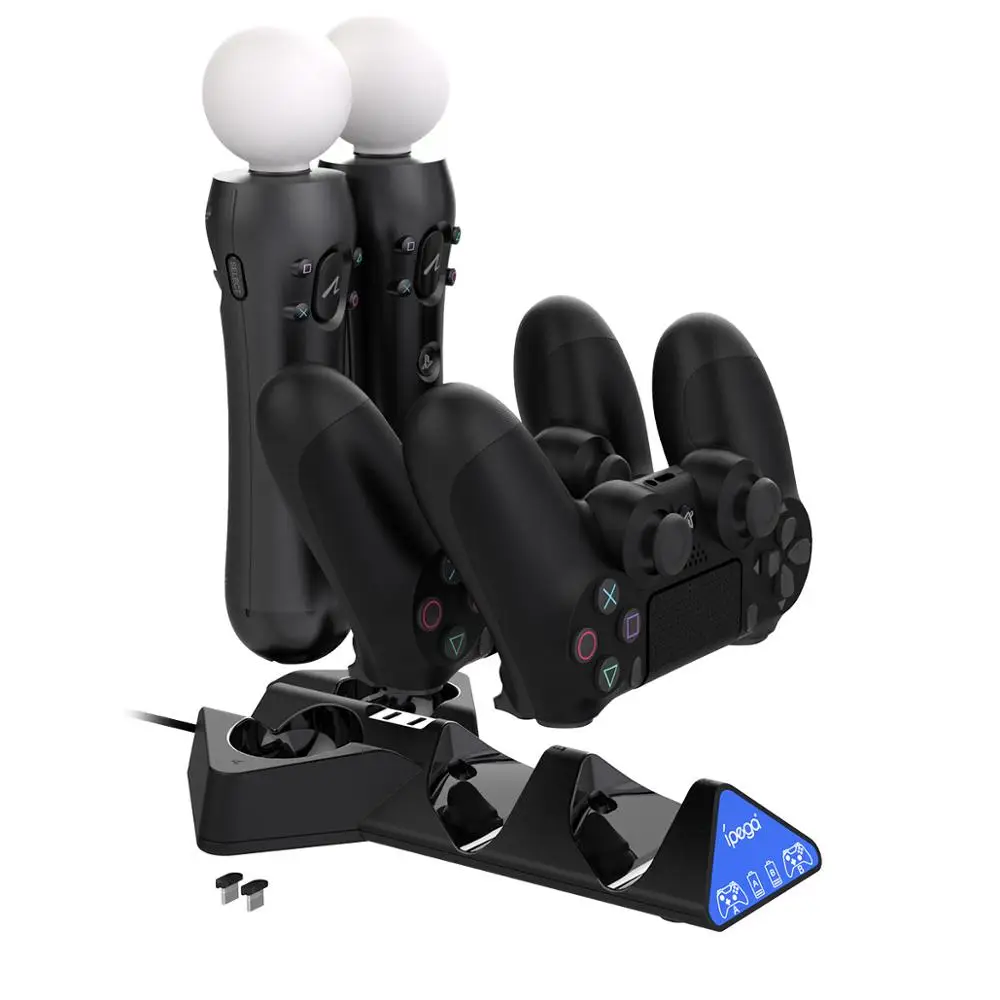Triangle 4 in 1 Quad Charger Dock Charging Stand Station for Playstation PS4 Controller PS VR Controllers Move LED | Электроника