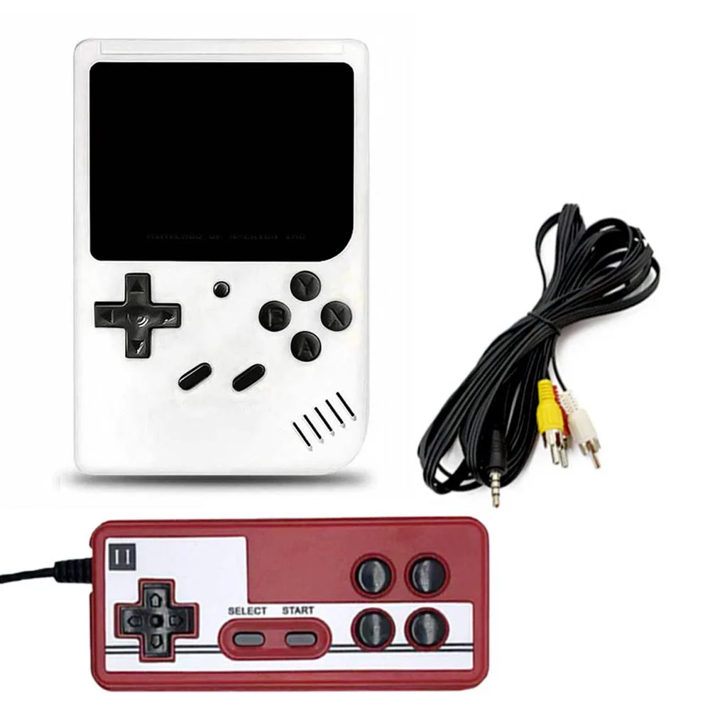 as the photo Ретро портативная мини портативная игровая консоль 8-Bit 2,8 дюймов цветной ЖК-дисплей Детский Цветной игровой плеер встроенные 400 игры - Цвет: as the photo