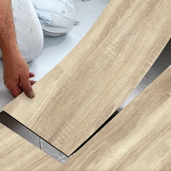 

1 Roll PVC Wood Grain Floor Stciker Decal Self Adhesive Home Decoration 20*300cm Household Decor Stickers