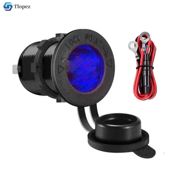 

Cigarette Lighter Socket Plug for Car Boat Marine Motorcycle Phone Charger Socket Power Plug Outlet Adapter 12V-24V