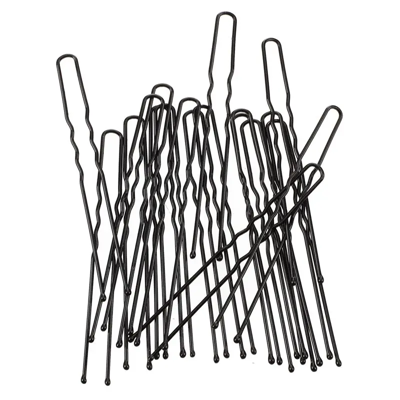 

20 Pcs 7cm Long Black Metal DIY Hair Bun Pin for Woman