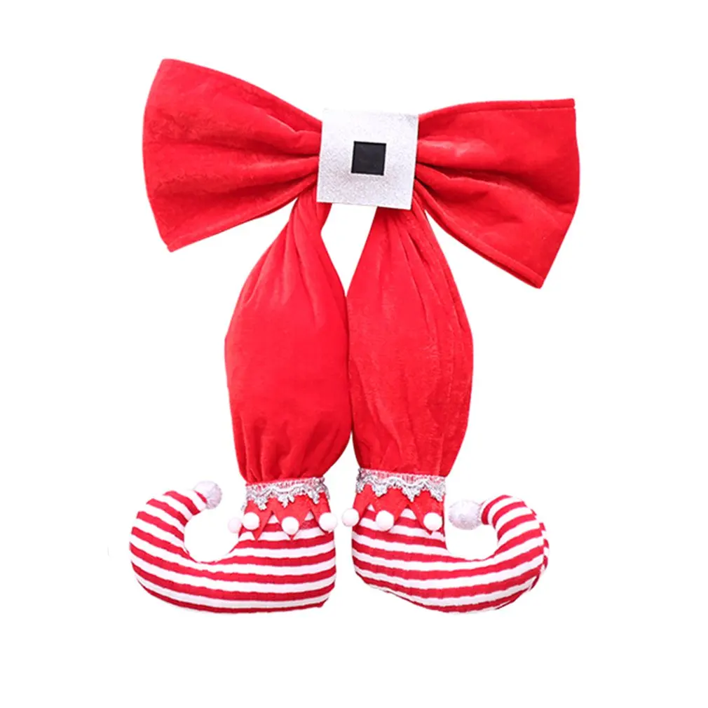 

Lovely Classic Stockings Hangings Christmas Tree Ornament for Ornament Vovoamy Christmastree Bow Elf Boots Hanging Ornament