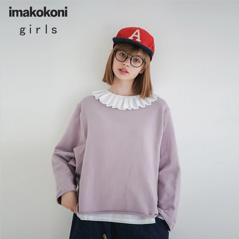 

Imakokoni original design solid color wild Japanese curled bottoming shirt autumn and winter 2019 new 192765