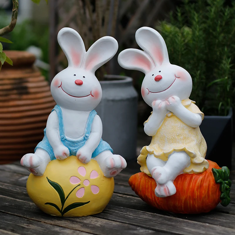 

Creative Cute Cartoon Bunny Succulents Flower Pot Decor Modern Animals Rabbit Bunny Art Pot Vase Home Garden Outdoor Decor R2910