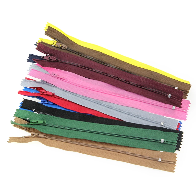 

10pcs 3# 18/20/25 cm Nylon Zipper for Sewing Dress Close-end Zippers