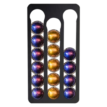 

18pcs Dolce Gusto Coffee Pod Holder Aluminum Display Coffee Capsule Rack Tower Stand Storage Shelves For Dolce Gusto Capsule