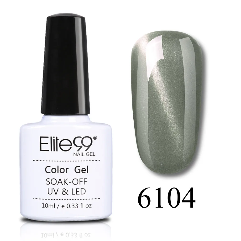 6104 Elite99 Magnetic Gel Nail Polish 10ml Wine Red Cat Eye Nail Art Gel Soak Off UV LED Gel Varnish Soak Off UV LED Nail Art Gel - Цвет: 6104