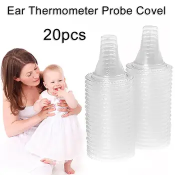 

20Pcs Plastic Soft Ergonomic Earmuffs Adult Children Forehead and Ear Thermometer Probe Cover Non-Contact Baby Care Dropshipping
