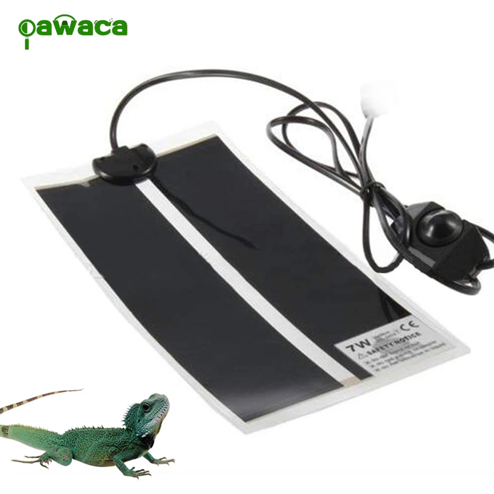  Portable Reptile Heat Mat with Adjustable Temperature Controller Heating Warmer Pet Bed for Turtle 