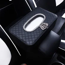 Универсальный автомобильный держатель Tissue Box подголовник на спинку сиденья подвесной бумажный автомобильный чехол стильный украшение авто аксессуары черный