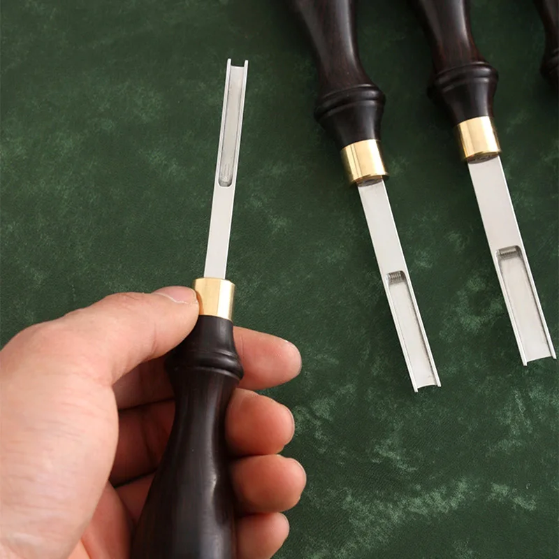 Description Picture 4 of itemLeather Craft Edge Thinning Tool, Diy Trimming Machine Cutting for Curved Angle Round Edger Shovel Blade Leathercraft Wide 10mm