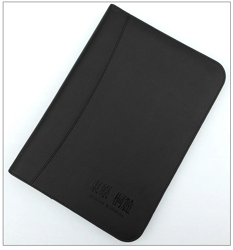 Black 30 inner pages Agenda A4 многофункциональный блокнот с вкладышами офисная папка Еженедельный планировщик Блокнот бизнес калькулятор кожаный журнал - Цвет: Black 30 inner pages