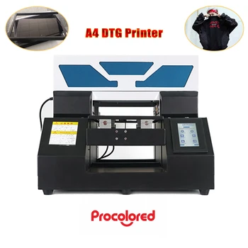 

A4 mini DTG Printer 6 colors refillable Ink cartridges for textile printing digital inkjet t-shirt printing machine