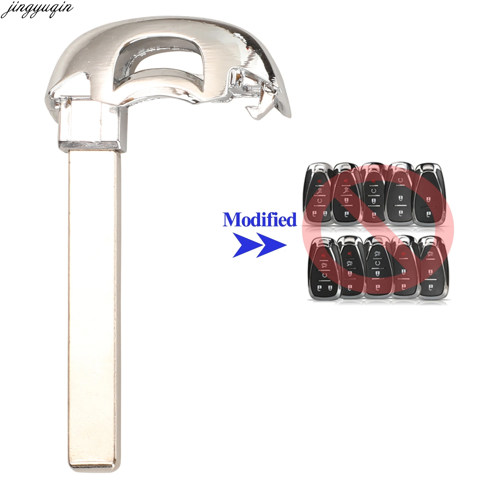 

Jingyuqin 10 пикселей для Chevrolet Cruze Malibu XL Camaro Menlo Orlando Trax Trailblazer Equinox, Раскладной Автомобильный ключ, пустое необработанное лезвие