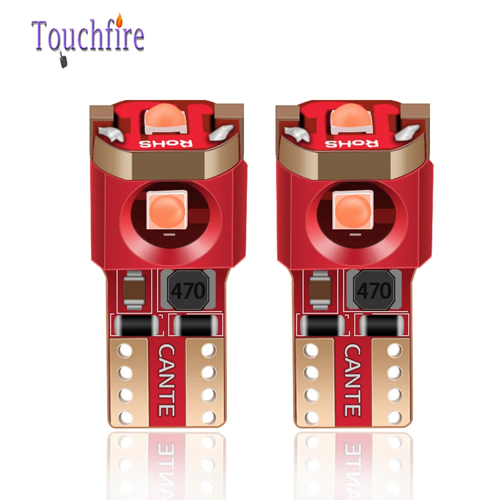100 шт. T10 W5W 3030 3SMD 194 Canbus автомобильная лампа для авто чтения, купольная лампа, лицензионный внутренний боковой маркер, парковочный светильник белого цвета