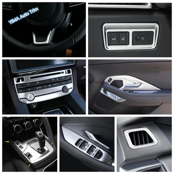 

Lapetus Matte Interior Refit Kit For Jaguar E-pace 2018 2019 2020 Window Lift Button / Transmission Shift Gear Panel Cover Trim