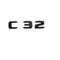 1 комплект Матовый Черный ABS Автомобильный багажник задний номер буквы слова значок эмблема наклейка для Mercedes-Benz C32 AMG