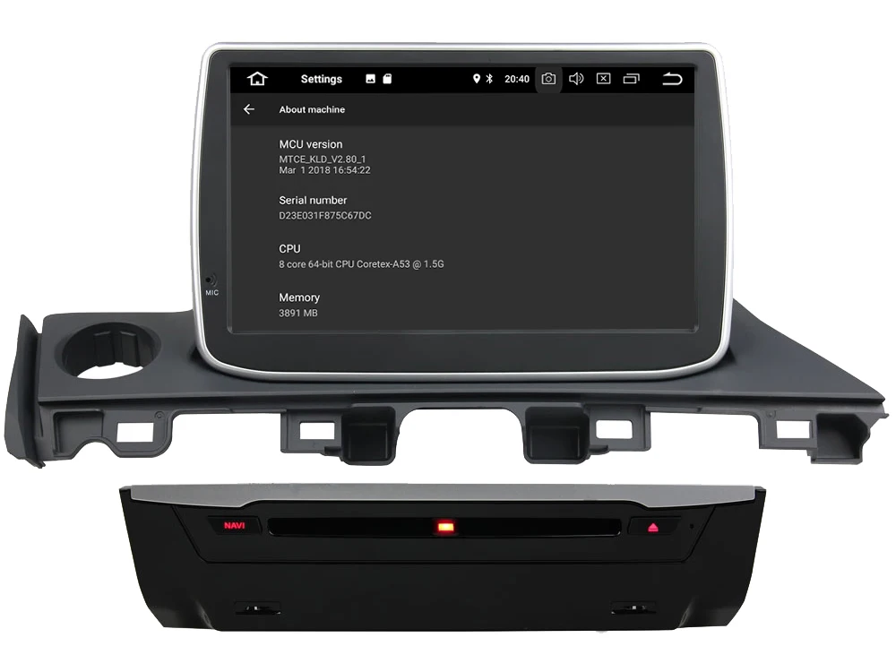 Clearance 9" Quad core  Android 9.0 Car GPS radio Navigation for Mazda 6 ATENZA Mazda6 2017-2018 3