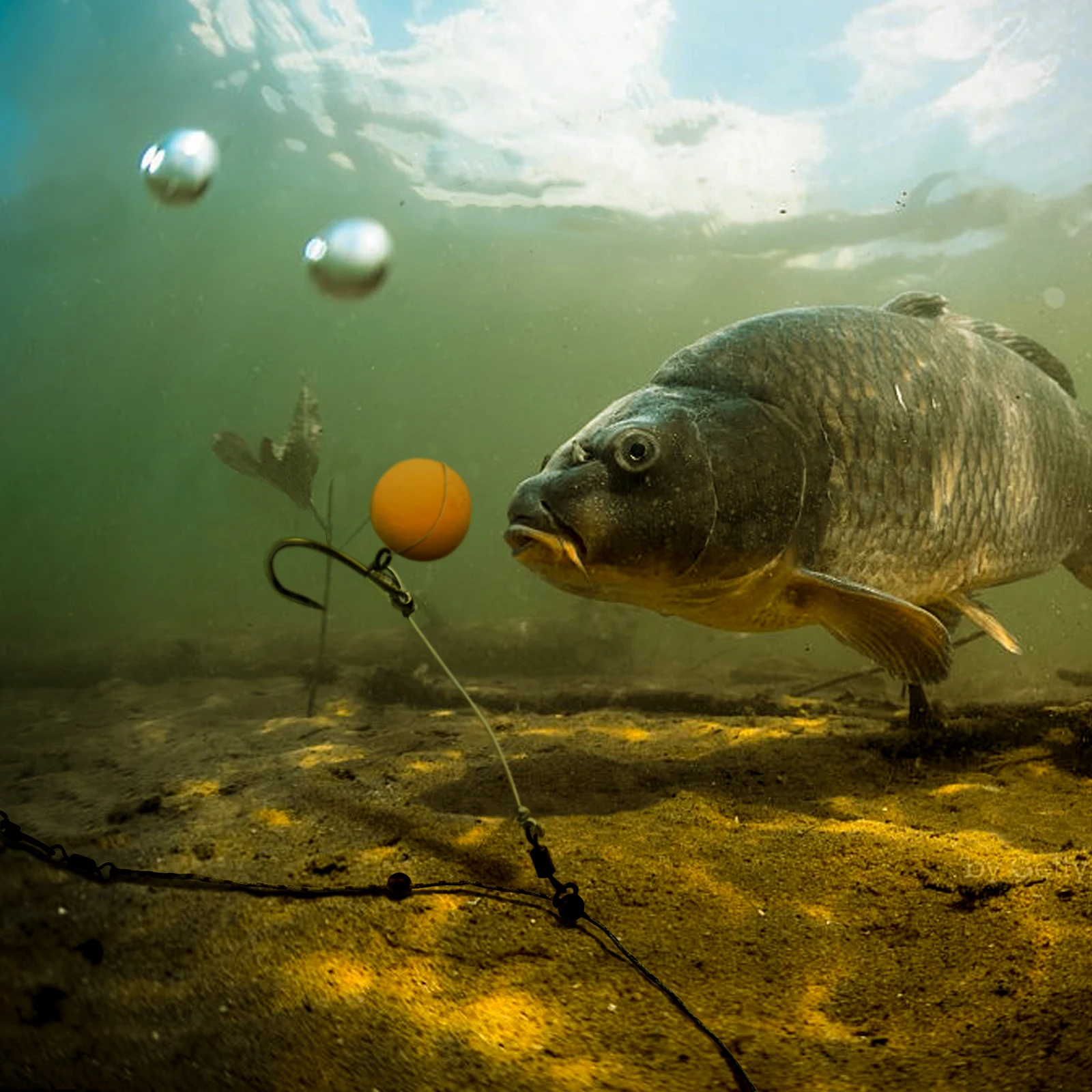 SF Carp Fishing Ready Tied Chod Rigs with Size Ring Swivel Short