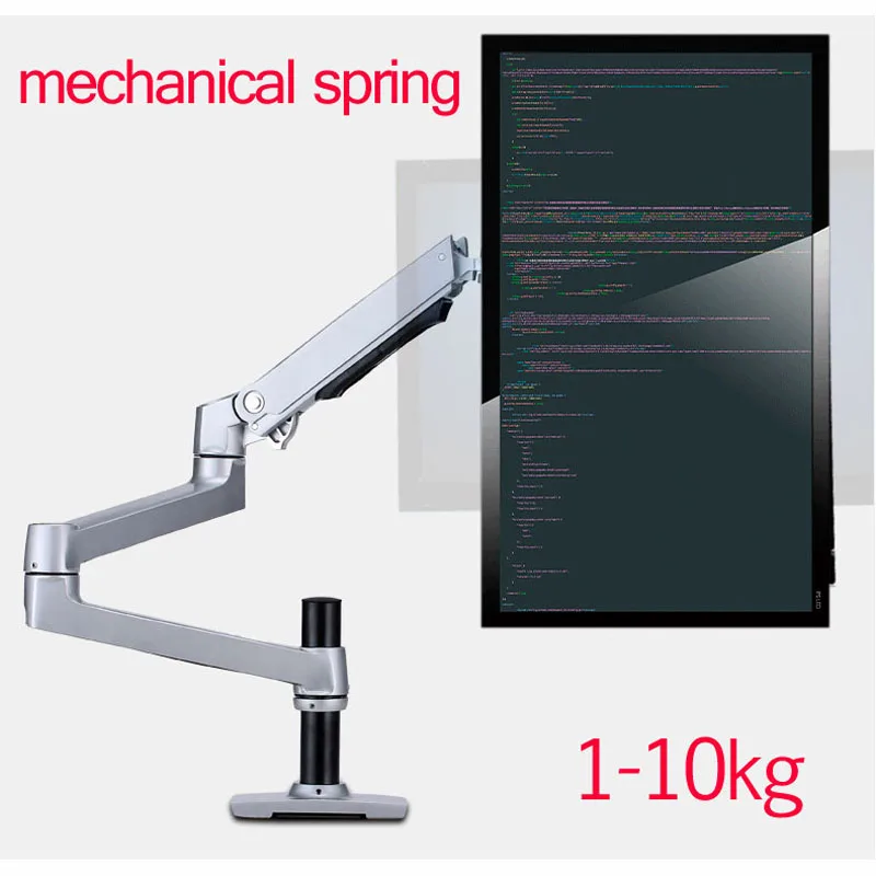 Механическая Весна 1-10 кг Три Длинные Руки зажим grommet база 100x100 75x75 ноутбук настольное крепление 15 "-32" монитор настольная подставка