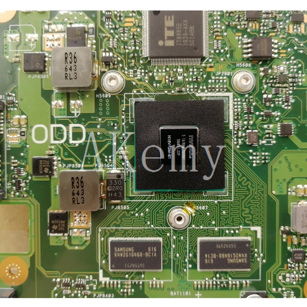 AKEMY X751SJ original mainboard For Asus X751S X751SJ X751SV A751S K751S with GT920M N3700U 4GB RAM Laptop motherboard