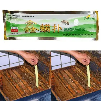 

20Pcs/Bag Beekeeping Fluvalinate Mite Killer Tool Set Control Varroa Strip Pack Pest W1J5