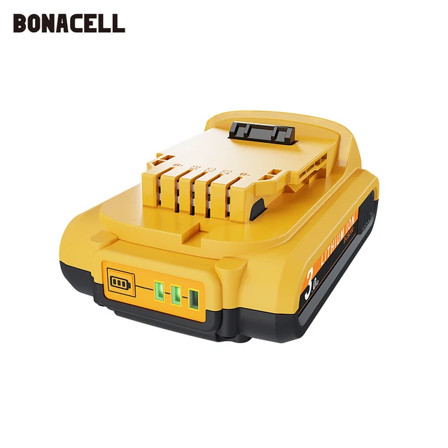 DCB200 20V Max XR 6.0Ah lithium replacement battery for DeWalt 18V DCB184 DCB200 DCB182 DCB180 DCB181 DCB182 DCB201 DCB206 L50 1 Piece 3.0Ah