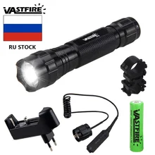 501B T6 1 Режим Белый светодиодный тактический фонарь 18650 аккумулятор алюминиевый фонарь для охоты высокого качества