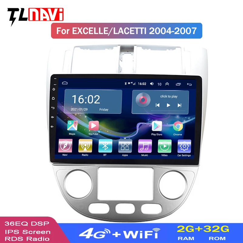 4G LTE 2G RAM Android 10 GPS Мультимедийная навигационная система для Buick Opel Excelle 2004-2007Chevrolet