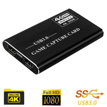 

4K 60Hz HDMI Game Capture Card USB3.0 1080P Grabber Dongle HDMI Video Capture Adapter for OBS Capturing Game Capture Card Live