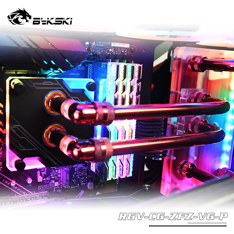 BYKSKI акриловый бак использовать для COUGAR CONQUER2 чехол для компьютера/3PIN 5V D-RGB/Combo DDC насос холодный канал воды решение