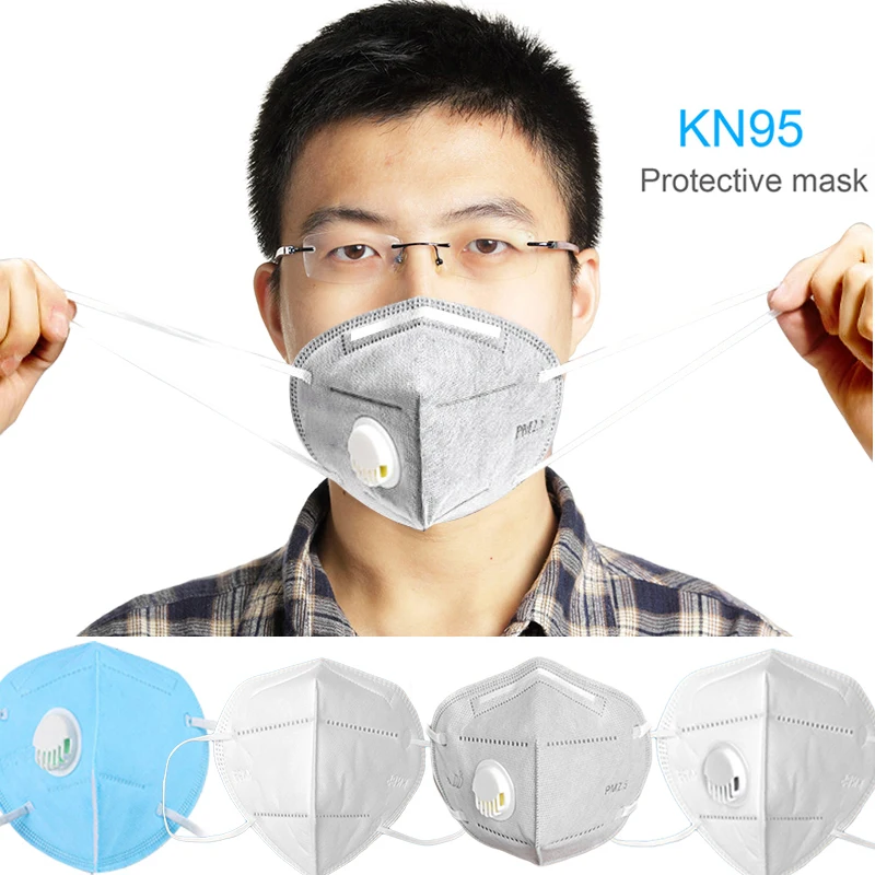 

2020 Spot Dropshipping ! 5Pcs KN95 Mouth Masks Anti-virus,anti-fog, Dust, Splash-proof Particles, Complete Certification Masks
