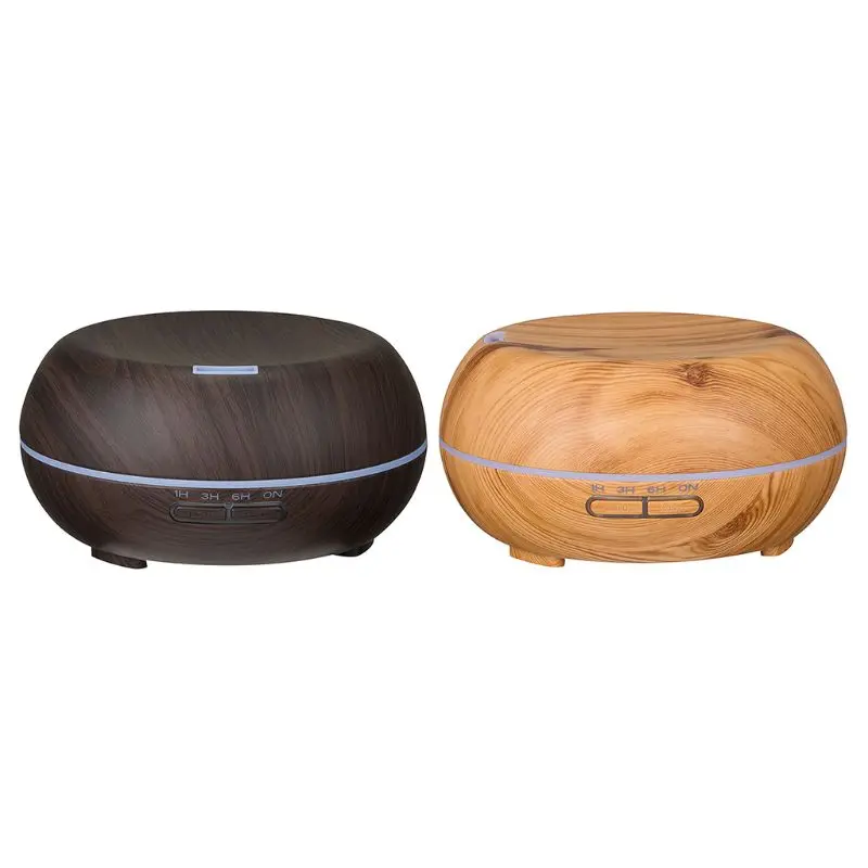 

New 300ML Wood Grain Air Humidifier Air Aroma Purifier With 7 Color LED Lights Electric Aromatherapy Essential Oil Aroma