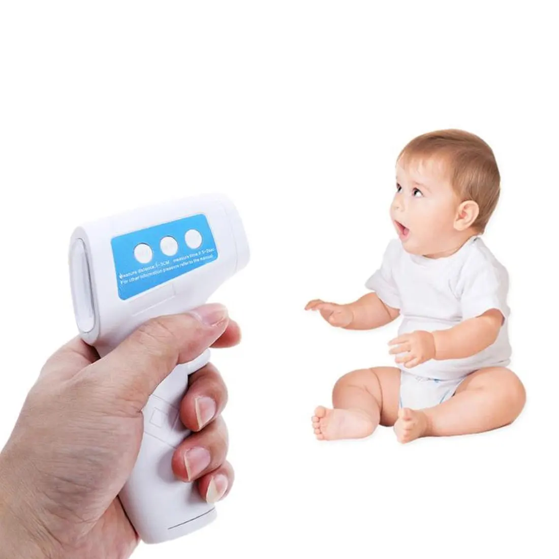 

Muti-fuction Baby/Adult Digital Thermometer Infrared Forehead Body Thermometer Non-contact Temperature Measurement Device
