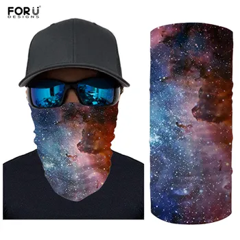 

FORUDESIGNS Face Scarf 3D Galaxy Neck Gaiter Tube Motorcycle Face Bandana for Women Men Face Cover Mask Turban Hiking Windproof