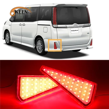 

2pcs For Toyota Noah 2015 Voxy 2015 LED Rear Bumper Reflectors Light Tail Light Brake Stop Warning Turn Signal Lights Fog Lamp