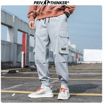 

Privathinker Men 2020 Black Fashion Cargo Pants Men's Hip Hop Harem Pants Joggers Streetwear Spring Collage Male Pants Oversize