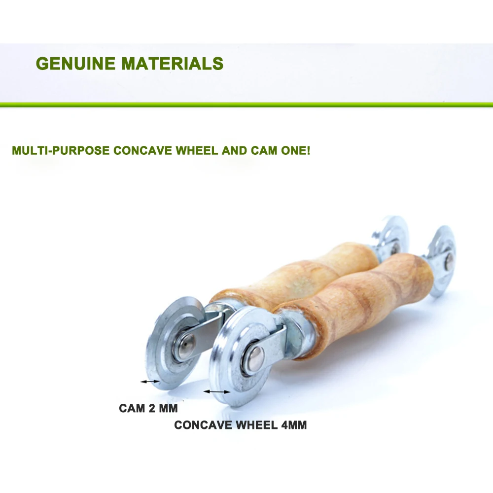 

Wooden handle Double-head pressure roller for Screen window rubber strip manual mosquito screen window pressure wheel tool