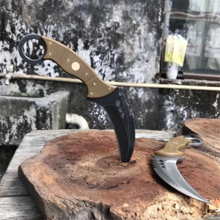 Открытый самообороны тактический боевой Karambit CS GO счетчик-strike Универсальный нож кемпинг охотничий нож выживания коготь ножи