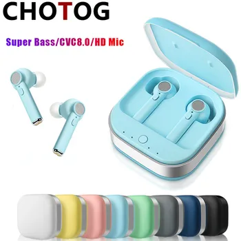 

New D021 TWS Macaron Color Wireless Headphones Bluetooth 5.0 earphone Super Bass Sound eVC8 HD Mic Wireless Headsets PK i12