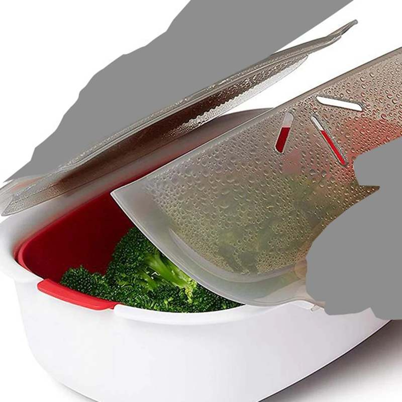 Пароварка для микроволновой печи корзина безопасная Нетоксичная рыба пищевая микроволновая печь Пароварка для приготовления на пару посуда кухонные принадлежности новинка